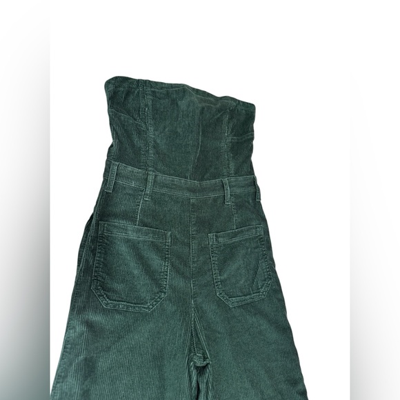 The Skipper Strapless Corduroy Crop Wide-Leg Jumpsuit by Pilcro Sz 4 - Picture 4 of 9